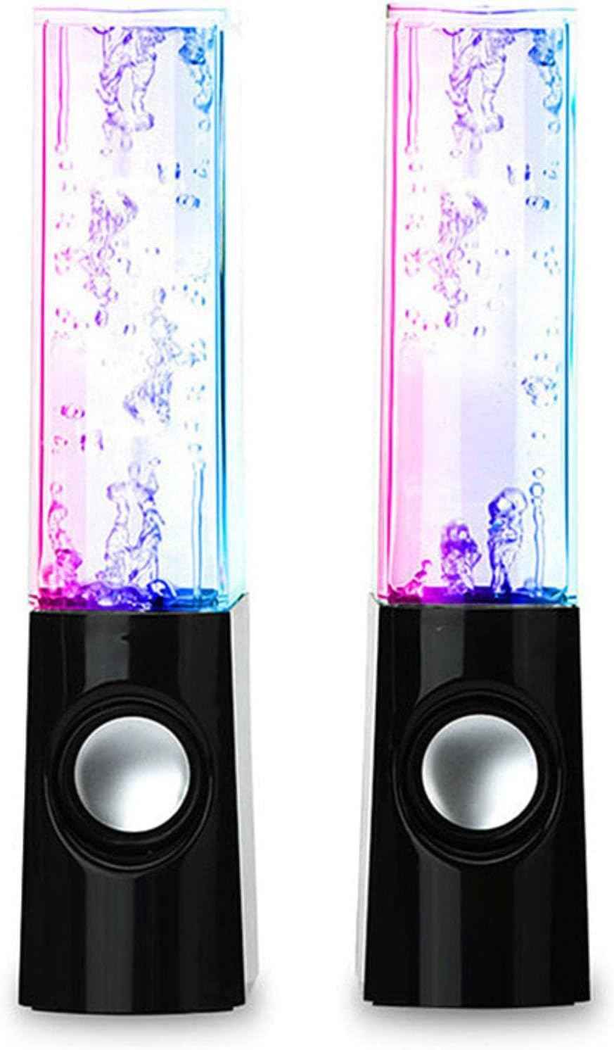 Water Dancing LED Speakers – Colorful Fountain Music Speaker with 3D Sound | USB Powered Portable Desktop Speaker (Random Color) Rs 1,395
