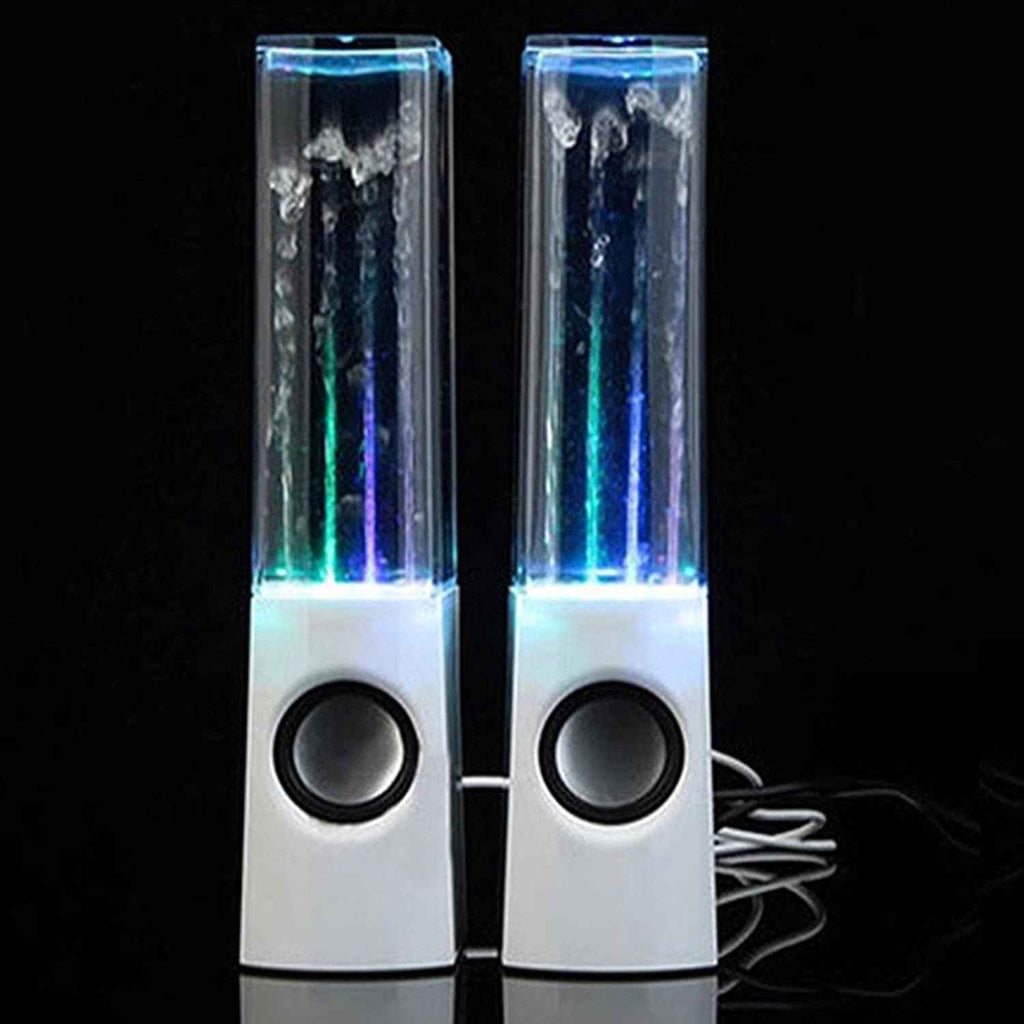 Water Dancing LED Speakers – Colorful Fountain Music Speaker with 3D Sound | USB Powered Portable Desktop Speaker (Random Color) Rs 1,395
