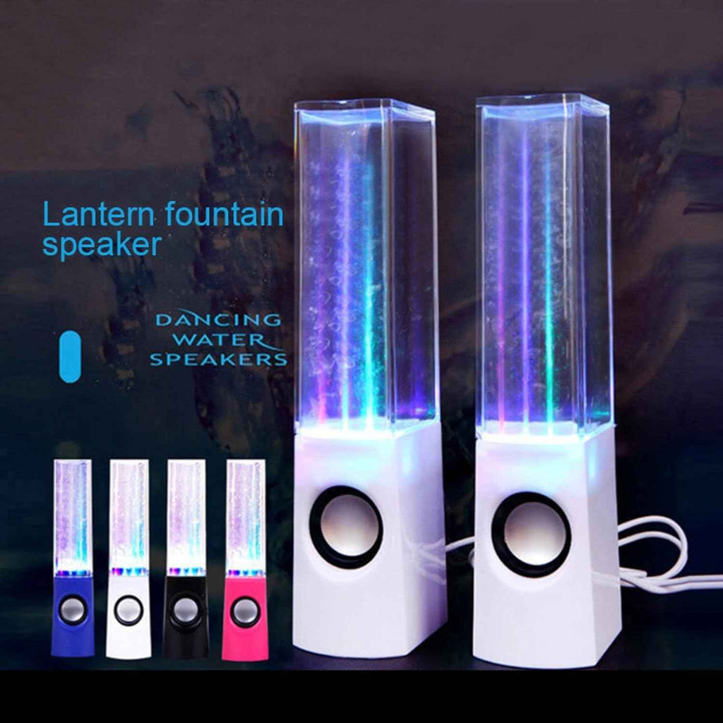 Water Dancing LED Speakers – Colorful Fountain Music Speaker with 3D Sound | USB Powered Portable Desktop Speaker (Random Color) Rs 1,395