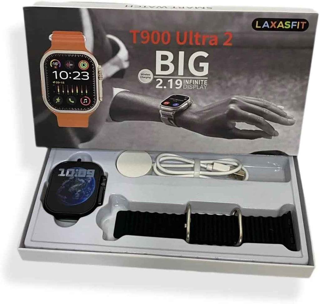 T900 Ultra 2 Smart Watch For Men Women Full Touch Bluetooth Call Smartwatch Men Women Ultra Watch / T900 Ultra 2 Smart Watch - Black