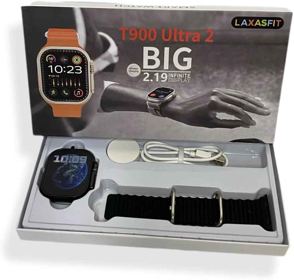 T900 Ultra 2 Smart Watch For Men Women Full Touch Bluetooth Call Smartwatch Men Women Ultra Watch / T900 Ultra 2 Smart Watch - Black
