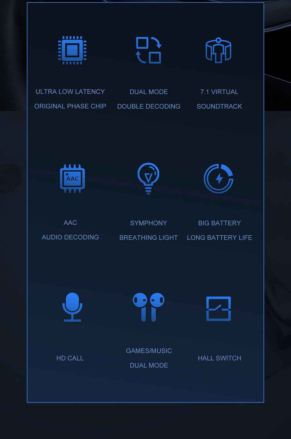 Professional Lenovo Hq08 Tws Gaming Earbuds Low Latency Hifi Sound 100 Percent Original