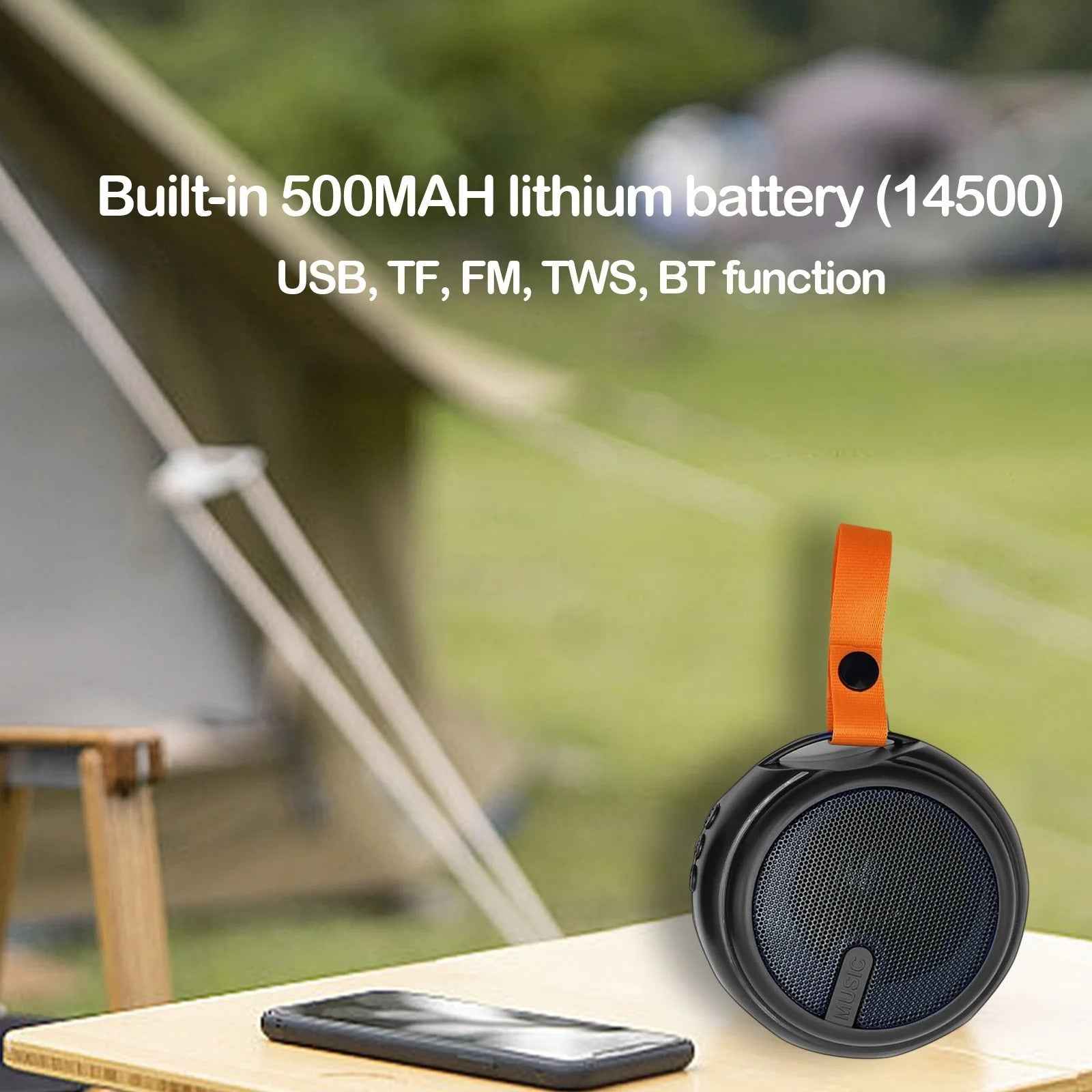 X-316 Mini Bluetooth Speaker – Multi-Function Portable Wireless Outdoor Speaker with USB, TF Card & FM Radio (Random Color)