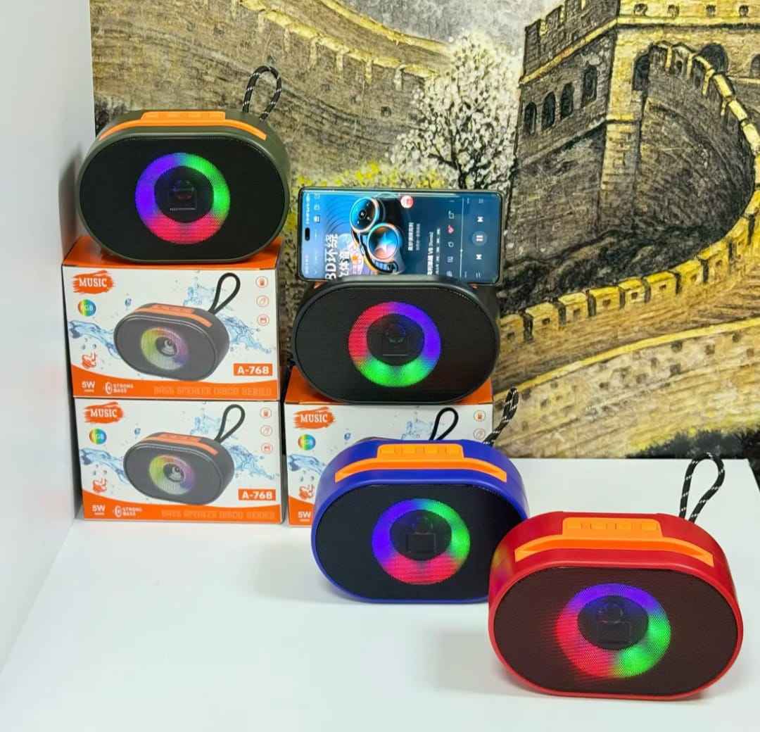 Portable Bluetooth Speaker Wireless Stereo Pairing – Compact Wireless Speaker for Home, Outdoor, Party & Beach (Random Color)
