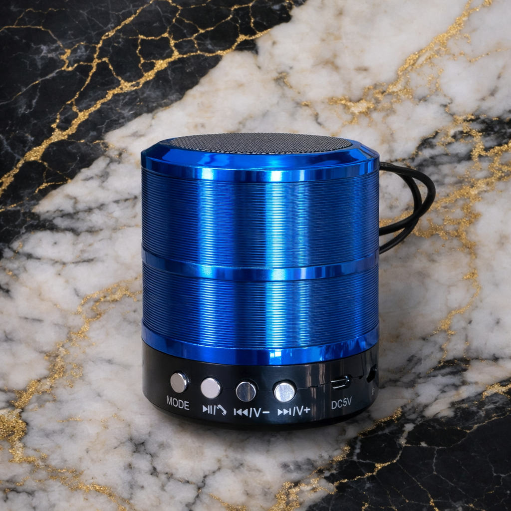 WS-887 Mini Portable Bluetooth Speaker – Rechargeable Wireless Music Player with Mobile Call Support (Multi-Color Collection)