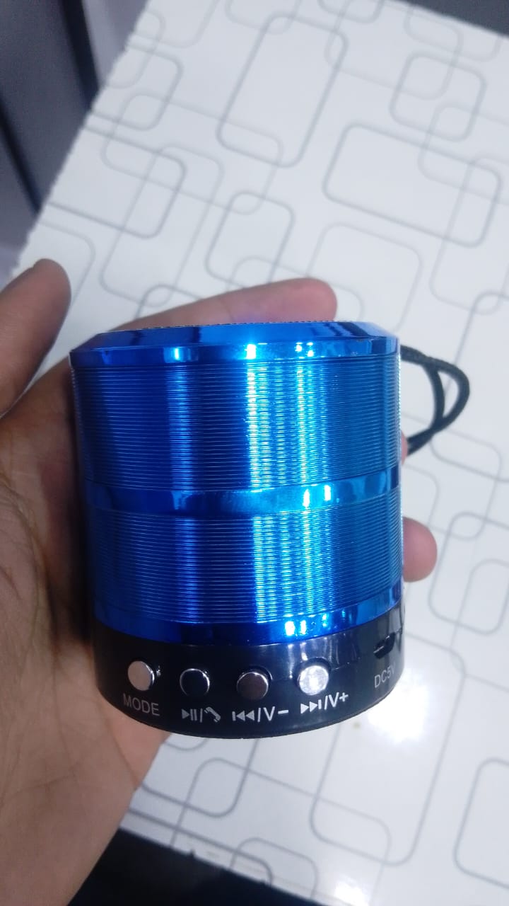 WS-887 Mini Portable Bluetooth Speaker – Rechargeable Wireless Music Player with Mobile Call Support (Multi-Color Collection)