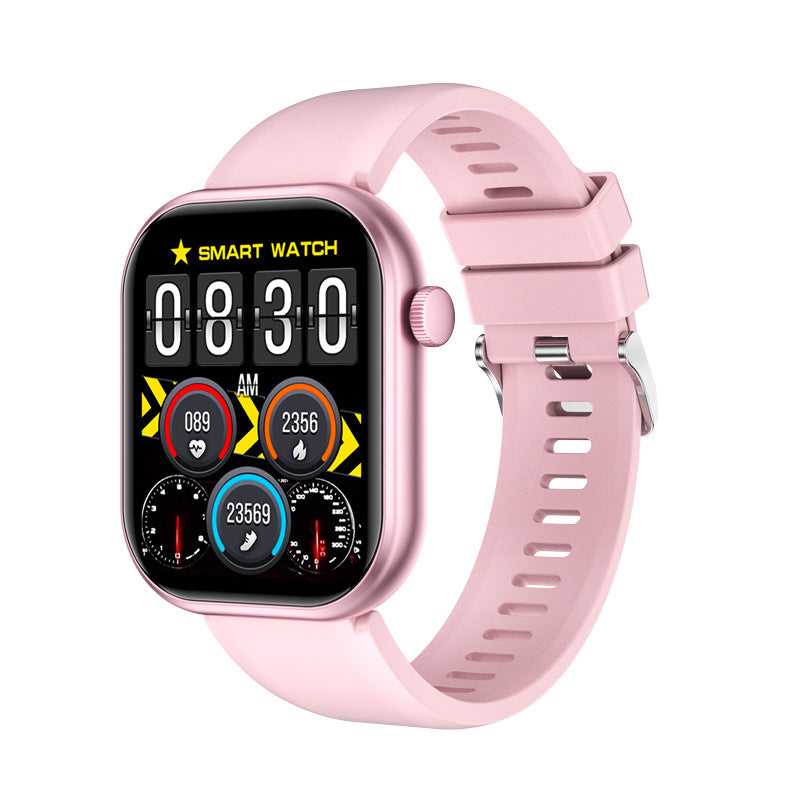 Large Screen 201 Sports G20 Smart Watch Bracelet in pink with a vibrant display showing time and fitness metrics.